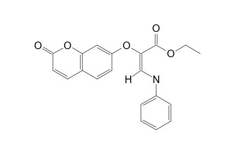 Ethyl (E)-2[(2-oxo-2H-benzopyran-7-yl)oxy]-3-phenylaminopropenoate