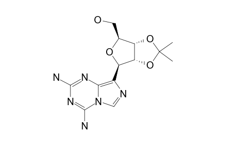 2,6-DIAMINO-9-(2',3'-ISOPROPYLIDENE-BETA-D-RIBOFURANOSIDE)-5,8-DIAZA-7,9-DICARBA-PURINE