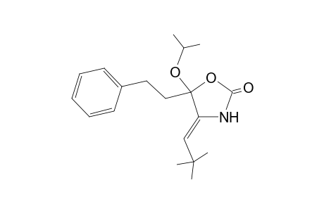 (Z)-4-[1-(2,2-Dimethylpropylidene)]-5-(1-methylethoxy)-5-(2-phenylethyl)-1,3-oxazolidin-2-one