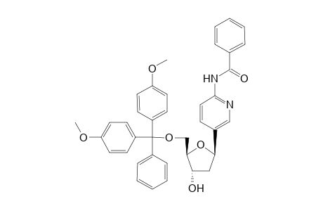 2-(N-Benzoylamino)-5-[5'-O-[(4,4-dimethoxytriphenyl)methyl]-2'-deoxy-.beta.,D-ribofuranosyl]pyridine