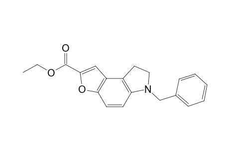 6-(Phenylmethyl)-7,8-dihydro-6H-furo[3,2-e]indole-2-carboxylic acid, ethyl ester