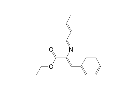 2-Ethoxycarbonyl-1-phenyl-3-aza-hepta-1,3,5-triene