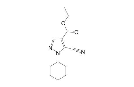 5-cyano-1-cyclohexyl-pyrazole-4-carboxylic acid ethyl ester