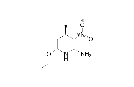 (R*,R*)-(+/-)-6-Amino-2-ethoxy-4-methyl-5-nitro-1,2,3,4-tetrahydropyridine