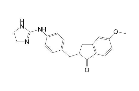 2-[4-(4,5-Dihydro-1H-imidazol-2-ylamino)benzyl]-5-methoxy-2,3-dihydro-1H-inden-1-one