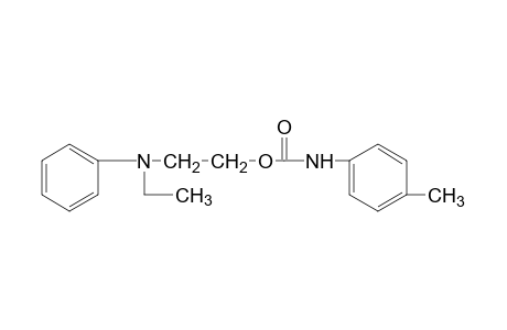 2-(N-ethylanilino)ethanol, p-methylcarbanilate (ester)