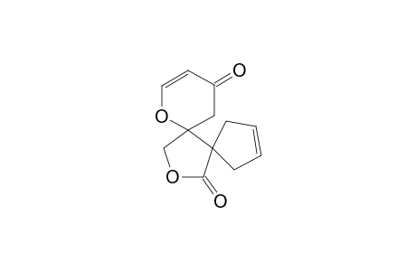 Dispiro[4-oxo-2,3-dihydropyran-2,4'-2'-oxotetrahydrofuran-3',4"-cyclopentene]