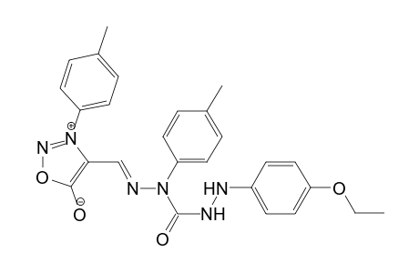 3-(4-Methylphenyl)sydnon-4-ylaldehyde 5-(4-ethoxyphenyl)-2-(4-methylphenyl)carbazone