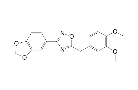 1,2,4-Oxadiazole, 3-(1,3-benzodioxol-5-yl)-5-[(3,4-dimethoxyphenyl)methyl]-