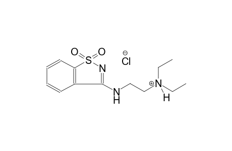 2-[(1,1-dioxido-1,2-benzisothiazol-3-yl)amino]-N,N-diethylethanaminium chloride