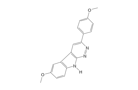 6-methoxy-3-(p-methoxyphenyl)-9H-pyridazino[3,4-b]indole