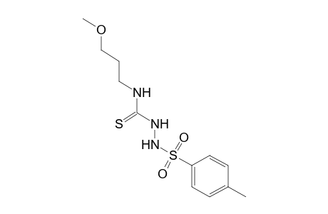 4-(3-methoxypropyl)-3-thio-1-(p-tolylsulfonyl)semicarbazide