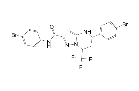 N,5-bis(4-bromophenyl)-7-(trifluoromethyl)-4,5,6,7-tetrahydropyrazolo[1,5-a]pyrimidine-2-carboxamide