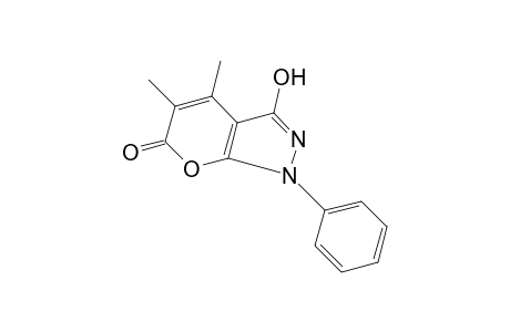 4,5-dimethyl-3-hydroxy-1-phenylpyrano[2,3-c]pyrazol-6(1H)-one