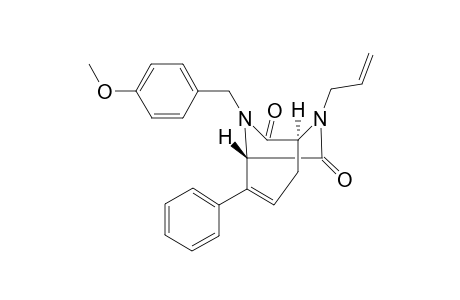 (1S,5S)-6-Allyl-8-(4-methoxybenzyl)-2-phenyl-6,8-diazabicyclo-[3.2.2]non-2-en-7,9-dione