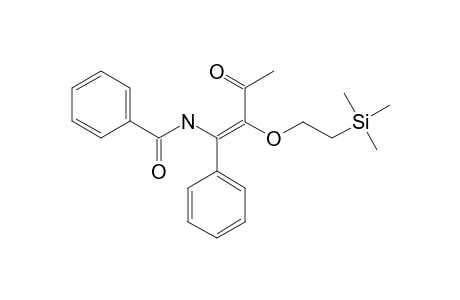 (E)-N-[3-OXO-1-PHENYL-2-[2-(TRIMETHYLSILYL)-ETHOXY]-BUT-1-ENYL]-BENZAMIDE