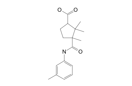 3-(m-tolylcarbamoyl)-2,2,3-trimethylcyclopentanecarboxylic acid