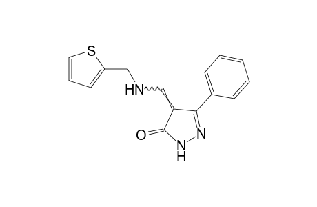 3-phenyl-4-{[(2-thenyl)amino]methylene}-2-pyrazolin-5-one