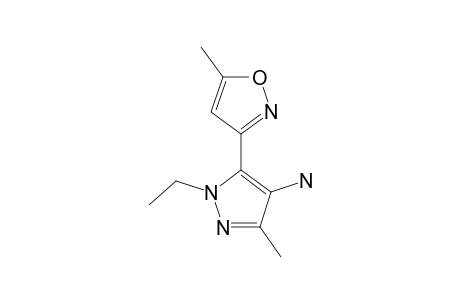 3-(4-AMINO-1-ETHYL-3-METHYL-1H-5-PYRAZOLYL)-5-METHYL-ISOXAZOLE