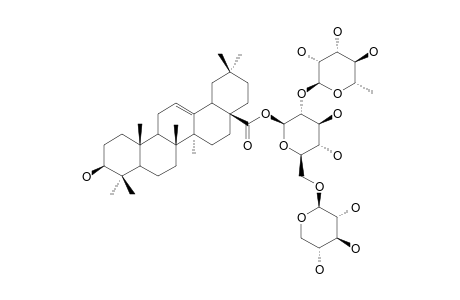 28-O-[RHAMNOPYRANOSYL-(1->2)-[XYLOPYRANOSYL-(1->6)]-GLUCOPYRANOSYL]-OLEANOLIC-ACID-ESTER