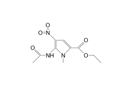 5-ACETYLAMINO-1-METHYL-4-NITROPYRROL-2-CARBONSAEURE-ETHYLESTER