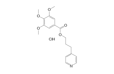 4-PYRIDINEPROPANOL, 3,4,5-TRIMETHOXYBENZOATE, HYDROCHLORIDE