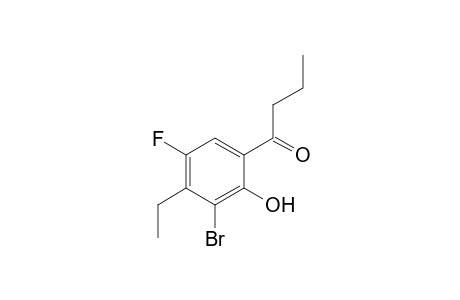 3'-bromo-4'-ethyl-5'-fluoro-2'-hydroxybutyrophenone