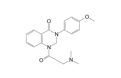 2,3-dihydro-1-[(dimethylamino)acetyl]-3-(p-methoxyphenyl)-4(1H)-quinazolinone