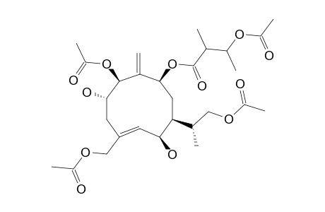 SALVIADIENOL-A;(4Z)-9-BETA-(3'-ACETOXY-2'-METHYL-BUTYRYLOXY)-1-BETA,12,15-TRIACETOXY-7-ALPHA-H-GERMACRA-4,10(14)-DIENE-2-ALPHA,6-BETA-DIOL