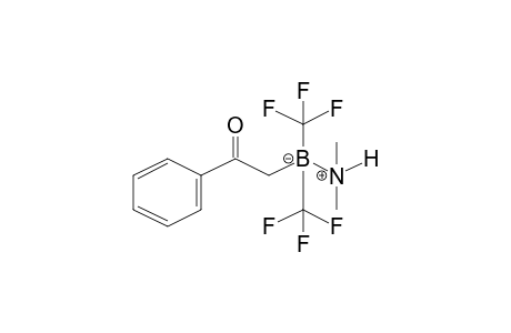 Dimethylamine(N-B)(benzoylmethyl)bis(trifluoromethyl)borane