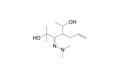 4-Allyl-3-(dimethylhydrazono)-2-methylhexane-2,5-diol