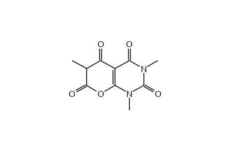 6-HYDROXY-1,2,3,4-TETRAHYDRO-alpha,1,3-TRIMETHYL-beta,2,4-TRIOXO-5-PYRIMIDINEPROPIONIC ACID, delta-LACTONE