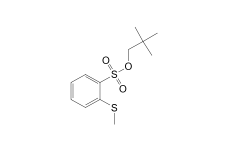 o-(methylthio)benzenesulfonic acid, neopentyl ester