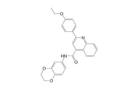 N-(2,3-dihydro-1,4-benzodioxin-6-yl)-2-(4-ethoxyphenyl)-4-quinolinecarboxamide