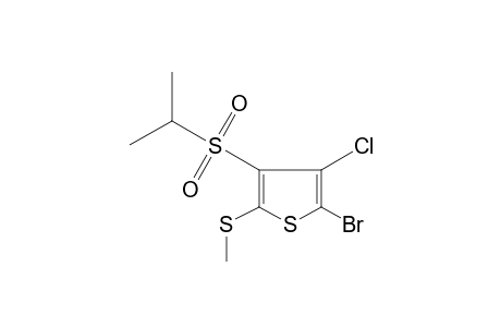 2-bromo-3-chloro-4-(isopropylsulfonyl)-5-(methylthio)thiophene