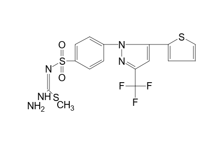 N-{{p-[5-(2-thienyl)-3-(trifluoromethyl)pyrazol-1-yl]phenyl}sulfonyl}thiocarbazimidic acid, methyl ester