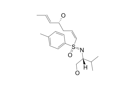 (-)-[SS,1Z,5E,N(1S),4R]-N-[1-(HYDROXYMETHYL)-2-METHYLPROPYL]-1-(4-METHYLPHENYLSULFONIMIDOYL)-1,5-HEPTADIENE-4-OL