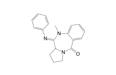 1,2,3,10,11,11A-HEXAHYDRO-10-METHYL-11-(PHENYLAMINO)-5H-PYRROLO-[2,1-C]-[1,4]-BENZODIAZEPIN-5-ONE