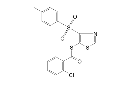 4-(p-tolylsulfonyl)-5-thiazolethiol, o-chlorobenzoate (ester)