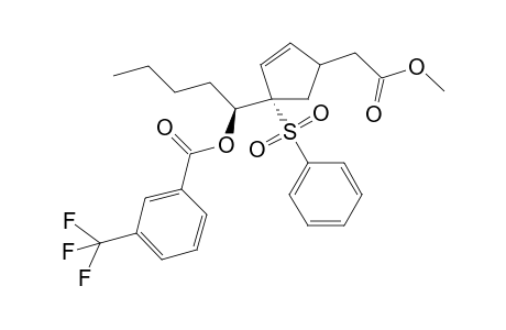 (1S*, 1' S*)-1-{4'-(Methoxycarbonyl)methyl]-1'-(phenylsulfonyl)cyclopent-2'-enyl]pentyl 3"-Trifluoromethylbenzoate