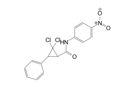 2,2-dichloro-N-(4-nitrophenyl)-3-phenylcyclopropanecarboxamide