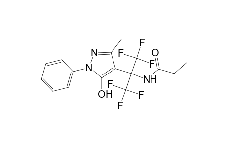 N-[2,2,2-Trifluoro-1-(5-hydroxy-3-methyl-1-phenyl-1H-pyrazol-4-yl)-1-(trifluoromethyl)ethyl]propanamide