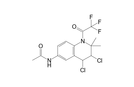 N-(3,4-Dichloro-1-trifluoroacetyl-2,2-dimethyl-1,2,3,4-tetrahydro-6-quinolyl)acetamide