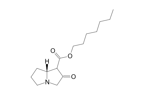 (5S*)-3-HYDROXY-1-AZABICYCLO-[3.3.0]-OCT-3-ENE-4-CARBOXYLIC-ACID-HEPTYLESTER;KETO-FORM