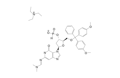 #11;C3-[2'-DEOXY-5'-O-(4,4'-DIMETHOXYTRITYL)-BETA-D-ERYTHRO-PENTOFURANOSYL]-6-([(DIMETHYLAMINO)-METHYLIDENE]-AMINO)-3H-IMIDAZO-[4,5-C]-PYRIDIN-4(5H)-ONE