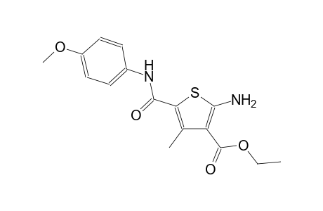 ethyl 2-amino-5-[(4-methoxyanilino)carbonyl]-4-methyl-3-thiophenecarboxylate