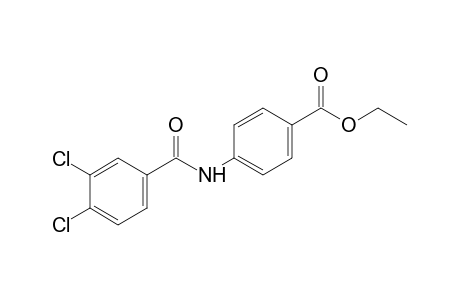 p-(3,4-dichlorobenzamido)benzoic acid, ethyl ester