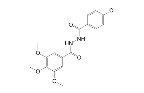 1-(p-chlorobenzoyl)-2-(3,4,5-trimethoxybenzoyl)hydrazine