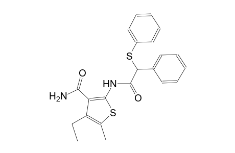 4-ethyl-5-methyl-2-{[phenyl(phenylsulfanyl)acetyl]amino}-3-thiophenecarboxamide