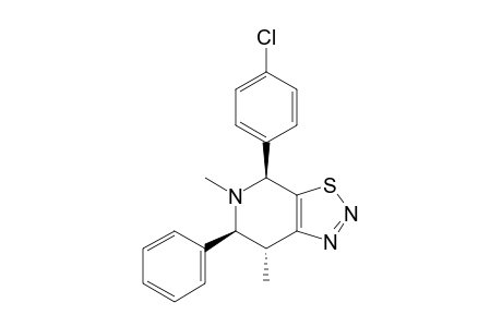 5,7-DIMETHYL-4-(4-CHLOROPHENYL)-6-PHENYL-4,5,6,7-TETRAHYDRO-3-THIA-1,2,5-TRIAZAINDENE